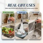 AquaFlex™ 3-Mode Kitchen Faucet Sprayer