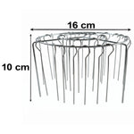 Detachable steel skewer rack for kebabs and grills