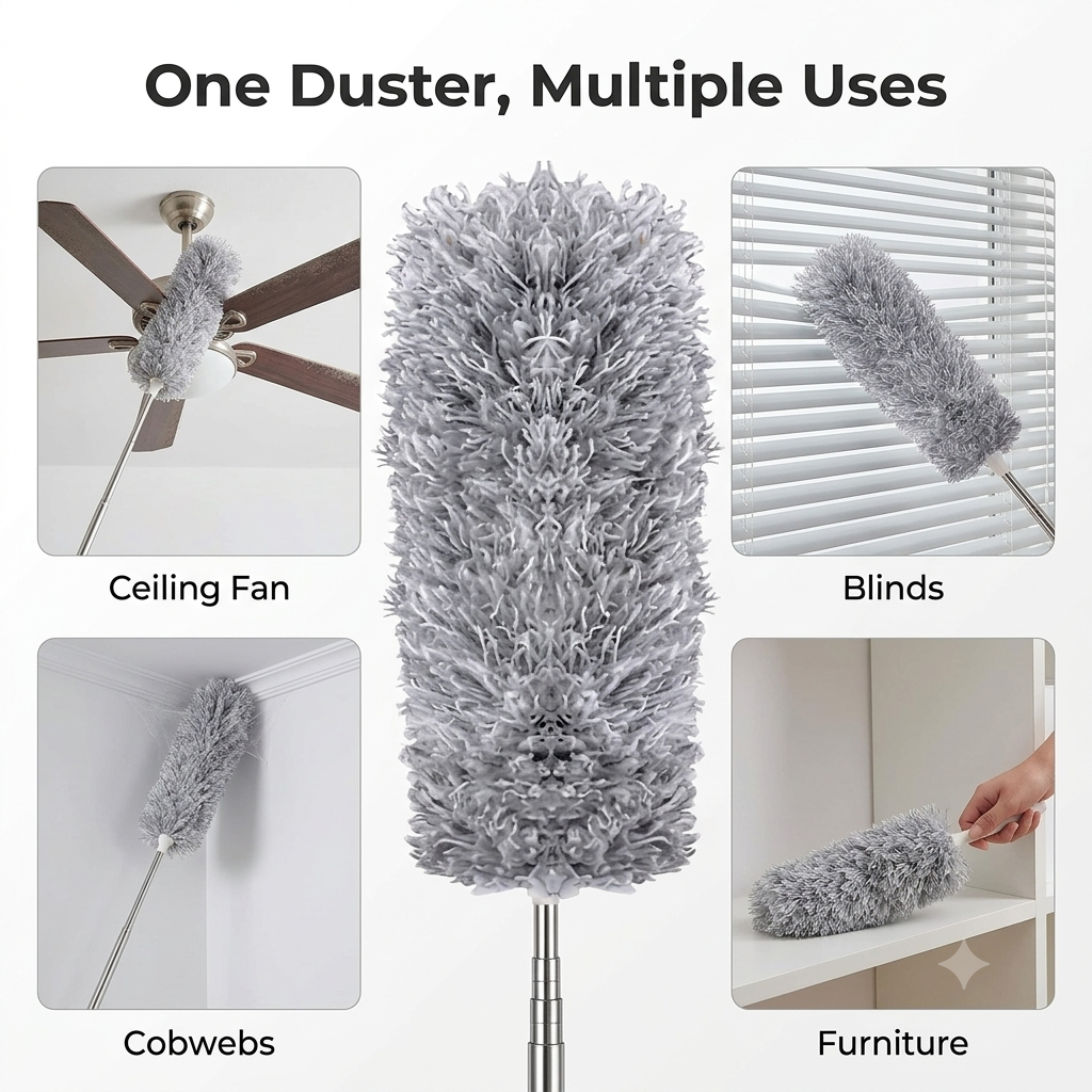 FlexiDust™ 100-Inch Extendable Microfiber Duster