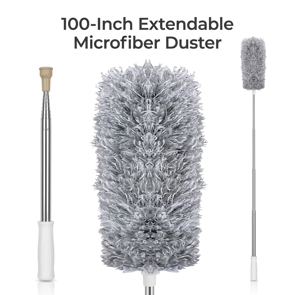 FlexiDust™ 100-Inch Extendable Microfiber Duster