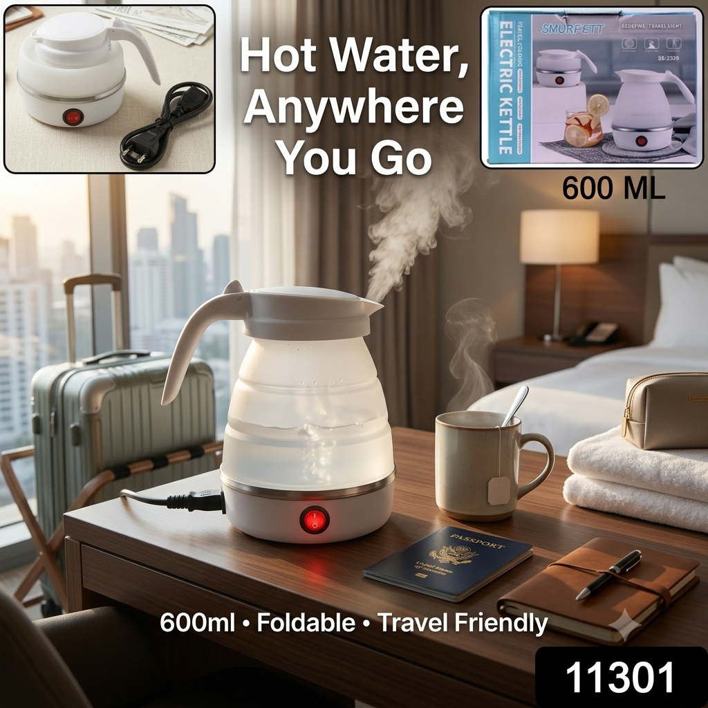 Foldable Travel Electric Kettle – 600ml