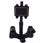 Durable ABS plastic car phone holder, easy to clip onto rear view mirror