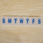 7 Day Weekly Plastic Pill Box Organizer with Daily Compartments (1 Pc)