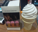 Ice Cream Cone Humidifier placed in cozy home dΓ©cor setting enhancing ambiance