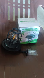 Solar lantern wall light outdoor use