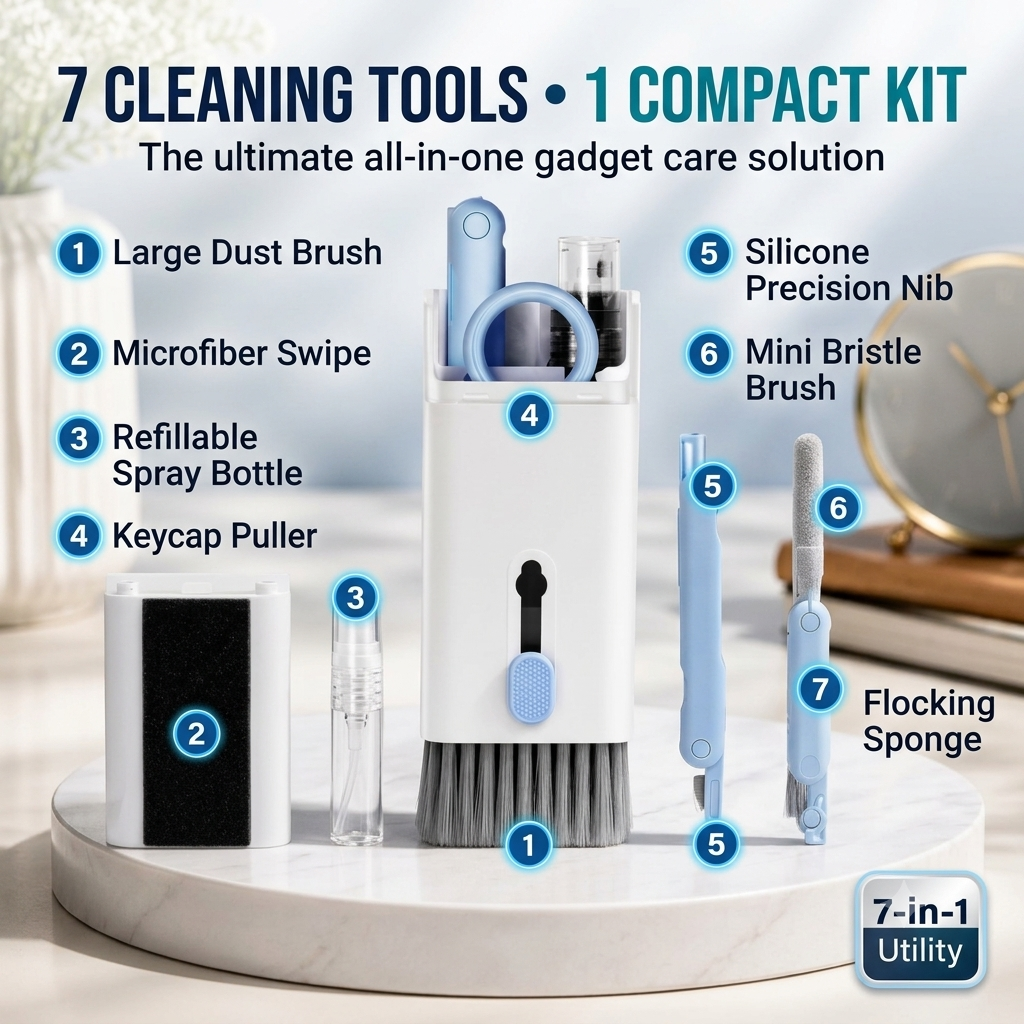 TechClean™ 7-in-1 Gadget Cleaning Kit