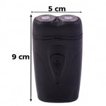 Washable dual-head electric shaver for men with smooth glide feature