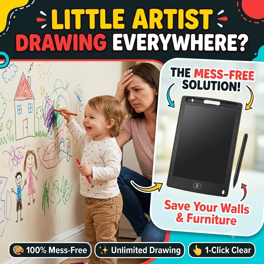 No More Writing on Walls™ – Kids Magic Drawing Tablet | Perfect Gift for Kids