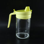 Glass oil dispenser front view