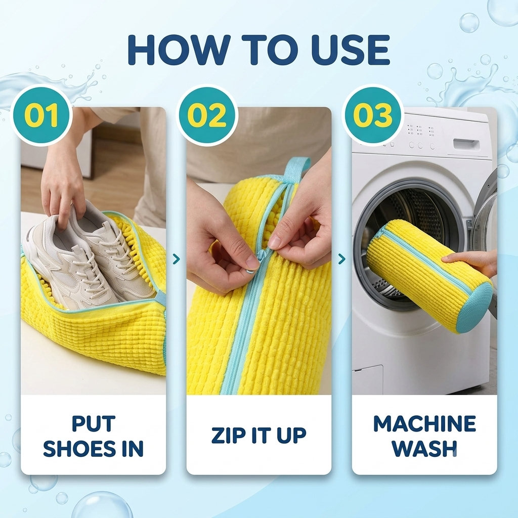 Shoe Wash Pro™ – Protective Washing Machine Shoe Bag