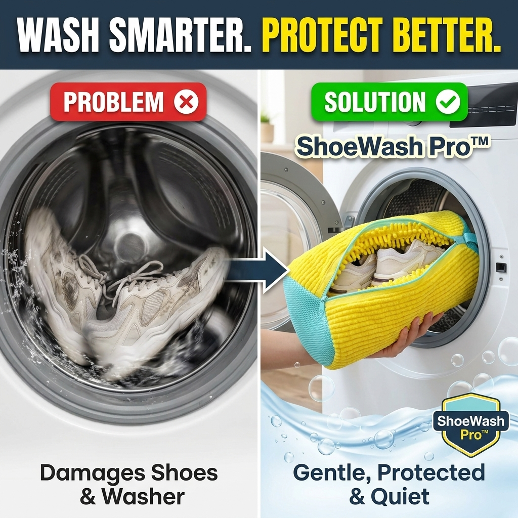 Shoe Wash Pro™ – Protective Washing Machine Shoe Bag